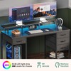 Huuger 47 inch Computer Desk with 4 Drawers, Gaming Desk