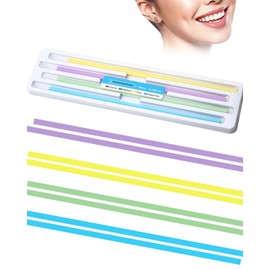 BNREOZA 1 Box Dental Sandpaper Strips, Dental Sandpaper for Polishing Teeth Polishing Shine Contour Tool Kit Resistant Deep Cleaning Oral Hygiene (Pack of 60)
