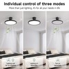 Slim Retractable Ceiling Fans with Lights and Remote Control, 48