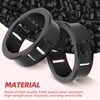 QCDENG 60PCS 3/4" Round Cable Snap Bushing Grommet, Black Snap