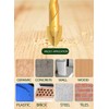 6PCS Golden Ceramic Tile Drill Bits, JOERIC Masonry Drill Bits