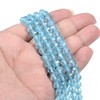 6mm Blue Topaz Faceted Gemstone Round Loose Beads Strand 15.5-16"