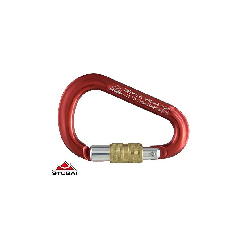 Hms Pro Stubai Sports Easylock Karab with Screw Gate Anodized