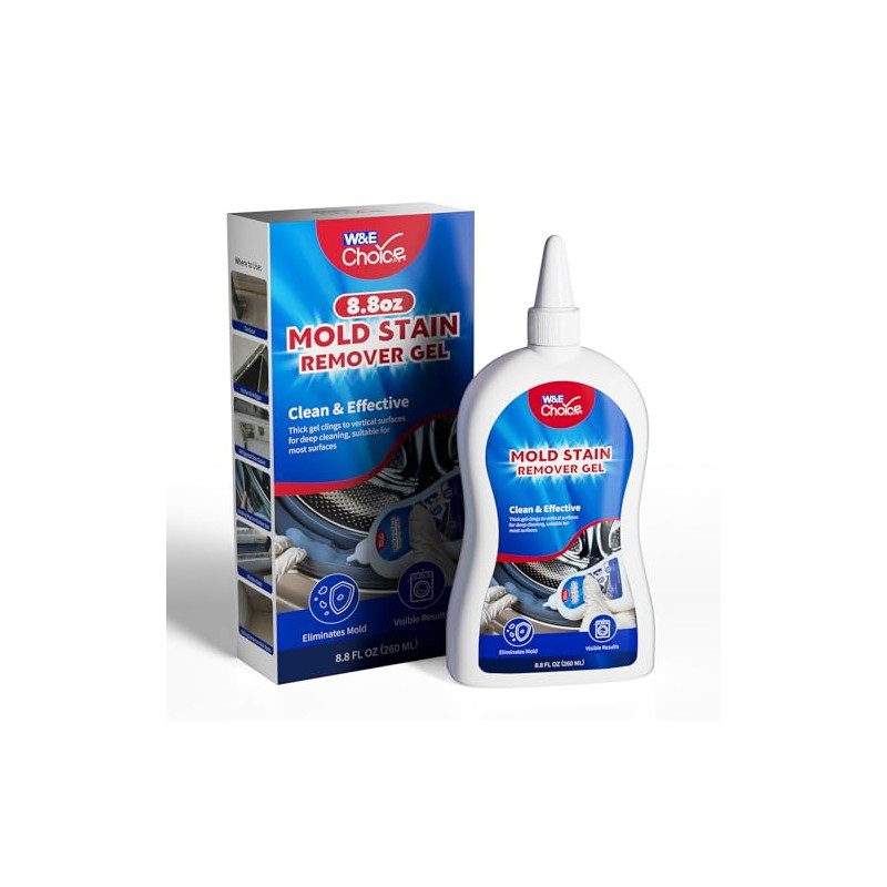 W&E Choice Stain Remover Gel Cleaner for Shower, Bathroom Tile