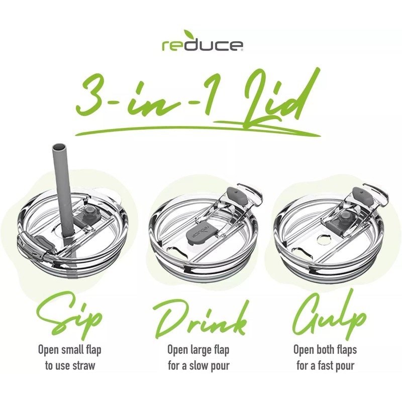 Reduce 14 oz Portable Coldee Tumbler with Handle and Spill-Proof