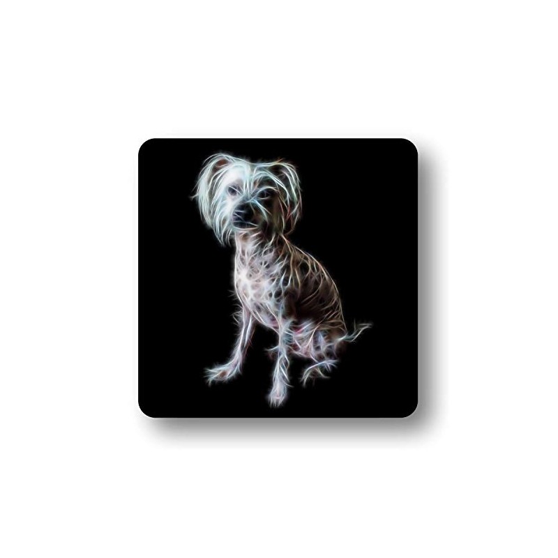 Fractal Artworks Chinese Crested Coaster with Fractal Art Design #1-1.