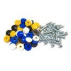 All Trade Direct 24 Pk Caps & Screws Car Number