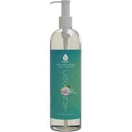 100% Pure Oil for Massages, Therapeutic Recipes & Essential Oils, Fractionated Coconut, 16 Fl Oz