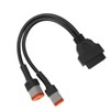 2 in 1 OBD Adapter Diagnostic Scanner 4Pin 6pin to