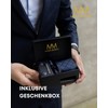 Massi Morino Tie with Handkerchief - Premium Set Including Cufflinks