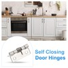 PATIKIL 2 Pcs Spring Loaded Hinges, 1.5" 304 Stainless Steel