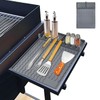 Silicone Griddle Tools Mat with Drip Pad,Silicone Grill Mats Side