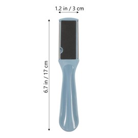 OHPHCALL 2pcs Stainless Steel Double-sided Foot File Rasp Pedicure Tool for Dry Cracked Heels Random