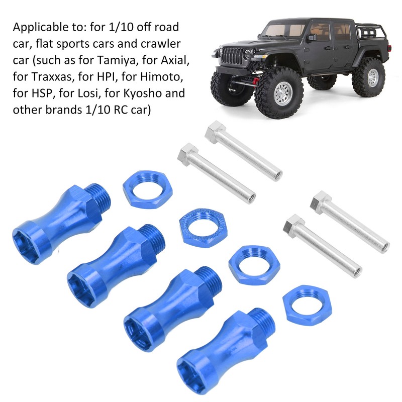RC 12mm to 17mm Metal Wheel Extension Hex Conversion Adapter