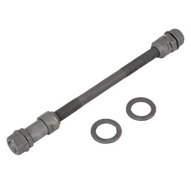 X AUTOHAUX 1 Pcs 9.5mm Wheel Hub Axle Rear Axle Solid Shaft Black for MTB Bicycle