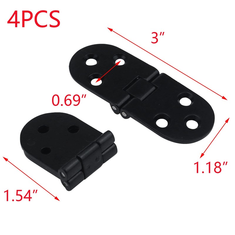 T Tulead Folding Flip Top Hinges Zinc Alloy Butler Tray