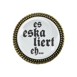 Gaudi-brooch in bronze "Es escaliert eh!" by Woidladinger, 30cm, Tin