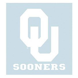 Craftique Oklahoma Decal (WHT OU Sooners Decal (4''6''), 4 in)