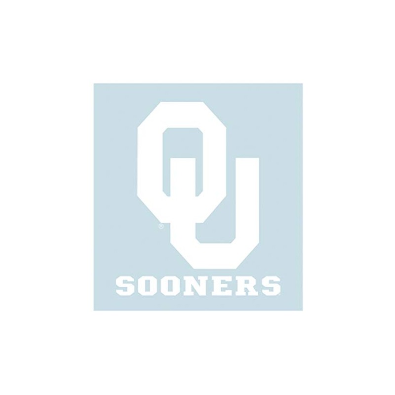 Craftique Oklahoma Decal (WHT OU Sooners Decal (4''6''), 4 in)