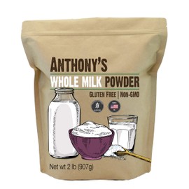 Anthony's Whole Milk Powder, 2 lb, Gluten Free, Non GMO, Made in USA