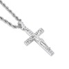 Wisbal Men's Crucifixion Necklace Jesus Cross Chain Brass Gold Plated