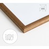 Pix FRAMES A4 Wooden Photo Frame, Frame with Acrylic Glass