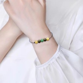 Healing Crystal Bracelet for Women Amethyst Anxiety Bracelets Empath Protection Bracelet Crystals and Healing Stones Jewelry Gifts