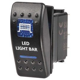 Narva 20A 12V Illuminated off/On Sealed Rocker Switch with LED Light Bar Symbol