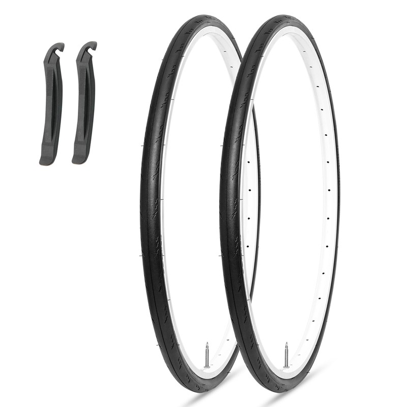 MOHEGIA 700x28C Road Bike Bicycle Tire 2-piece set: 700C 28-622mm