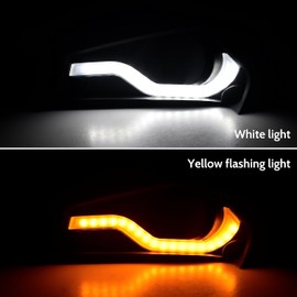 SAUTVS - Funda para faros antiniebla con luces de circulación diurna para Can Am Spyder F3 15-20, cubierta de luces antiniebla con luces LED DRL para accesorios Can-Am Spyder F3 2015-2020 (2 piezas)