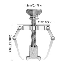 Mudder 2 Pieces Ingrown Toenail Lifter Ingrown Toenail Tool Toe Clamp Stainless Steel Foot Care Tool for Paronychia (Silver)