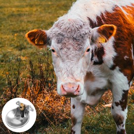 VANZACK Automatic Cow Drinking Water Bowl Dog Water Bowl Dispenser Stainless Steel Feeder Trough Dispenser Waterer Automatic Horse Waterer Bowl for Dog Horse Cattle Goat Sheep