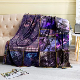 Dragon Gifts,Purple Dragon Throw Blanket for Men Women Kid, Ultra-Soft Flannel Blanket for Bed Couch Travel Outdoor Blankets,Dragon Lover Gifts,60"x80"