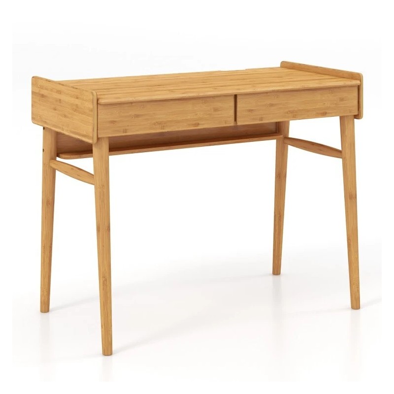 Costway Modern Home Office Computer Desk Writing with 2 Storage