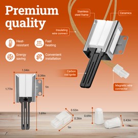 1 Year Warranty - 316489403 Oven Igniter Replacement For Gas Range Stove fit for Frigi-daire Ken-more Cros-ley Range Oven, Replaces model 501RB, 5304508786, 7316489403 By Fetechmate