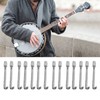 24PCS Banjo Bracket Hook Silver Metal Wear Resistant Banjo Hooks