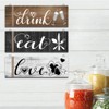 3Pcs Wall Decor Wooden Hanging Wall Sign Wooden Wall Art