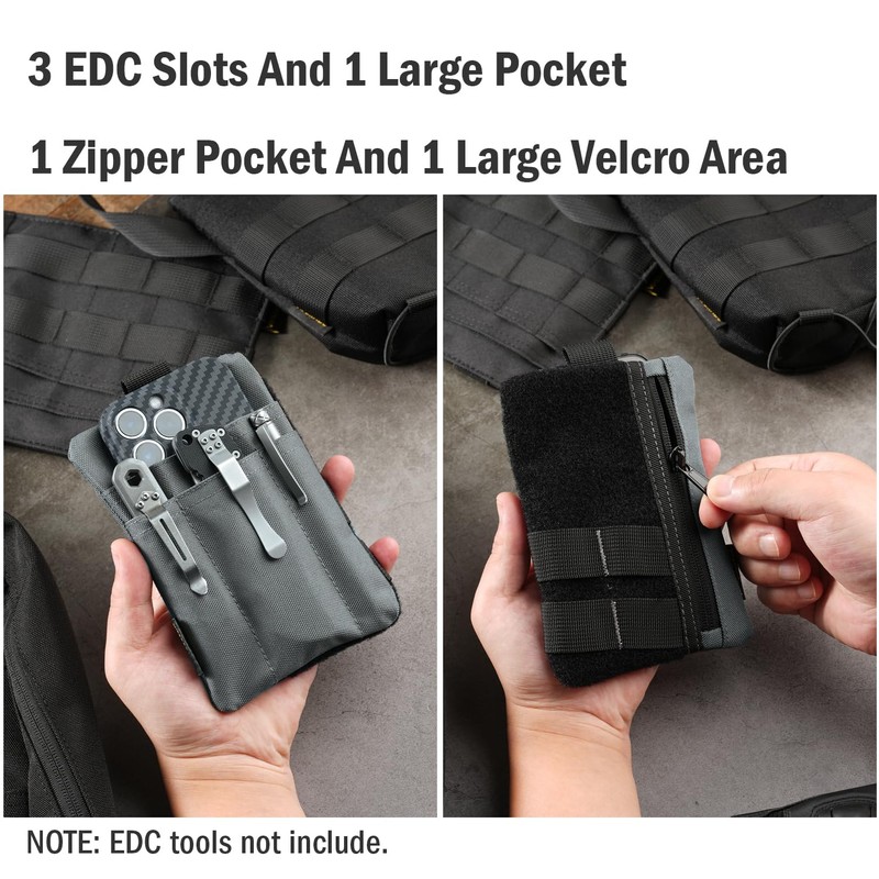 VIPERADE VE27 EDC Pouch, 6 Pockets EDC Organizer Pouch for