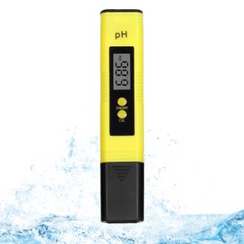 Okaywork pH Value Meter - pH Value Meter PH Meter with LCD Display, pH Meter Water Hardness Measure, for Drinking Water/Swimming Pool/Aquarium/Pool, High Accuracy, 0.00-14.00 Measuring Range (Yellow)