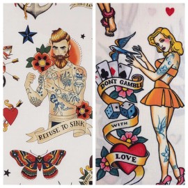 Alexander Henry 2 Alexander Henry FQs “Refuse to Sink” & “Gamble with Love” Premium Cotton Print