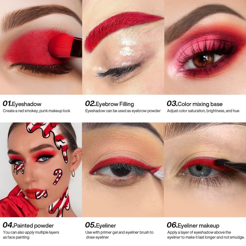 Monochrome Matte Eyeshadow 05 Red