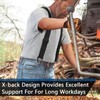 Adjustable X-Back Suspenders for Trousers – 1.6-Inch Wide Elastic Support