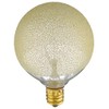 Bulbrite 40G16/ICE/E12 Incandescent Crystal Collection G16 Globe Light with Candelabra
