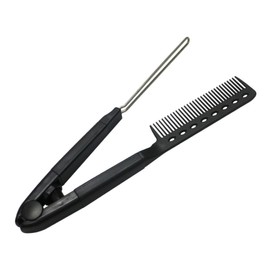 Baluue 2pcs Shaped Hair Straightening Brush Tool for Quick Styling Compact Design for Travel Outdoor Use for Home Salon Hairdressing Essential for Straightening