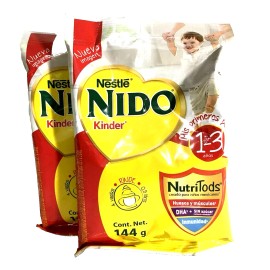 Nestle 6-Pk Nestlé Nido 1-3 Años Leche Polvo. Powdered Milk Ages 1-3. 144g/5oz