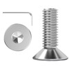 ORTAVA Pack of 20 M5 x 12 Countersunk Screws Flat
