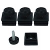 uxcell Leveling Feet 38 x 38mm Square Inserts Kit Furniture