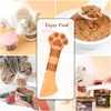 Sheldamy Silicone Pet Food Spoon, Cat Food Can Opener Paw,