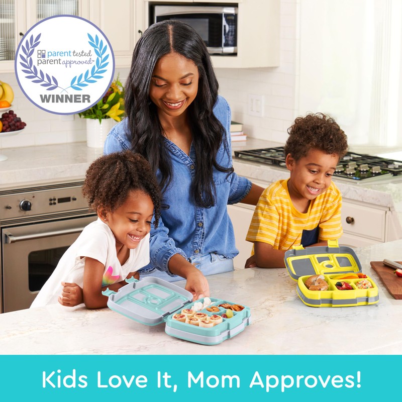 Bentgo Kids Prints Leak-Proof, 5-Compartment Bento-Style Kids Lunch Box -