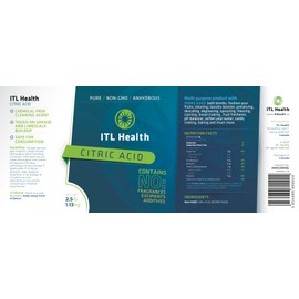 Mag365 | ITL Health | Non-GMO Food-Grade Citric Acid | Multi-Purpose for Bath Bombs, Laundry Booster, Cleaning, Descaling | Perfect for Kitchen Use 1kg in Recyclable Tub